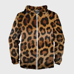 Мужская ветровка 3D Leopards texture