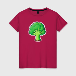 Брокколи великолепные  – Женская футболка хлопок с принтом купить