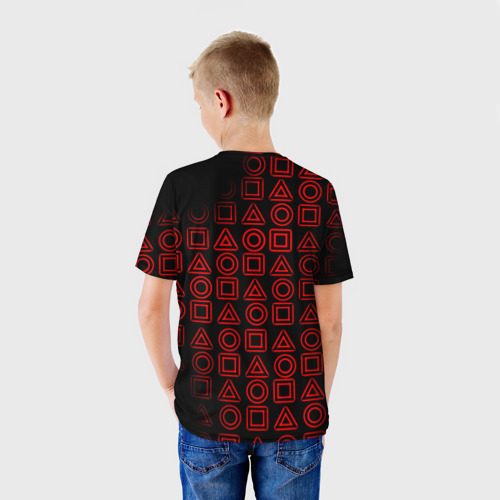 Детская футболка 3D с принтом Ведьмак игромания, вид сзади #2