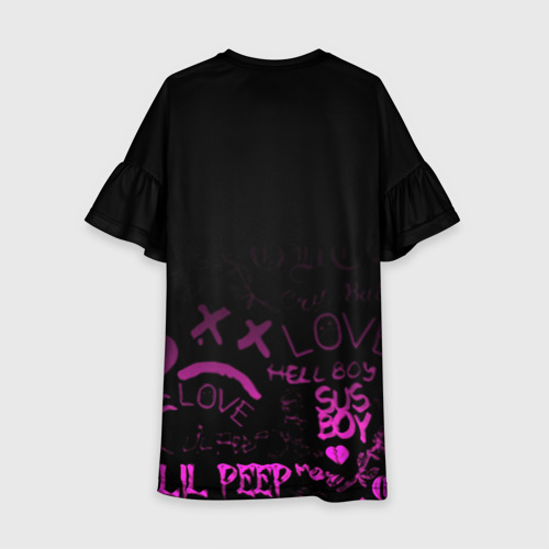 Детское платье 3D Lil peep neon rap 2017, цвет 3D печать - фото 2