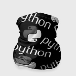 Бандана-труба 3D Python programming logo pattern