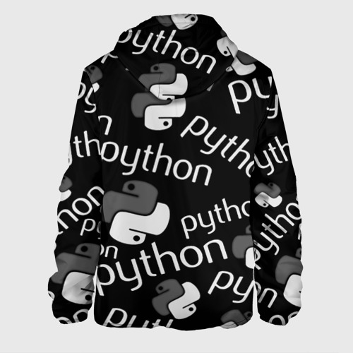 Мужская куртка 3D Python programming logo pattern, цвет 3D печать - фото 2