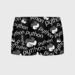 Мужские трусы 3D Python programming logo pattern