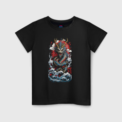 Детская футболка хлопок Дракон океана