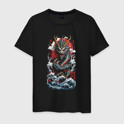 Мужская футболка хлопок Дракон океана
