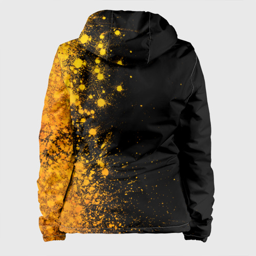 Женская куртка 3D Daewoo - gold gradient по-вертикали, цвет черный - фото 2