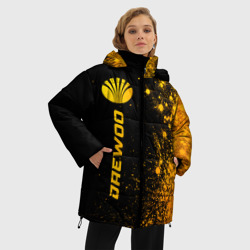Женская зимняя куртка Oversize Daewoo - gold gradient по-вертикали - фото 2
