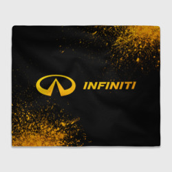 Плед 3D Infiniti - gold gradient по-горизонтали