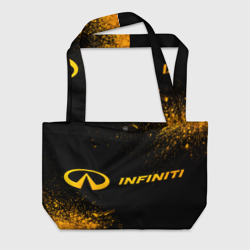 Пляжная сумка 3D Infiniti - gold gradient по-горизонтали