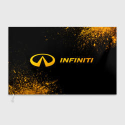 Флаг 3D Infiniti - gold gradient по-горизонтали