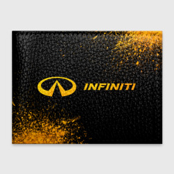 Обложка для студенческого билета Infiniti - gold gradient по-горизонтали