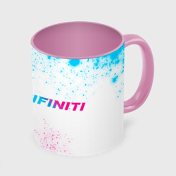 Кружка с полной запечаткой Infiniti neon gradient style по-горизонтали