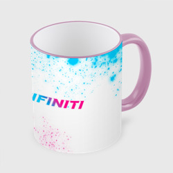 Кружка с полной запечаткой Infiniti neon gradient style по-горизонтали