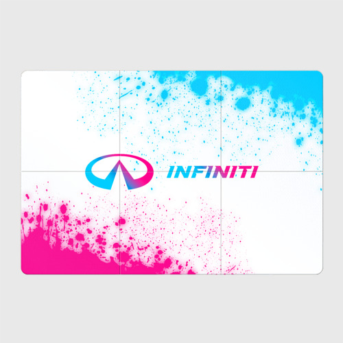 Магнитный плакат 3Х2 Infiniti neon gradient style по-горизонтали