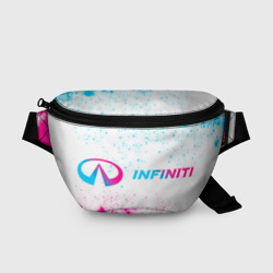 Поясная сумка 3D Infiniti neon gradient style по-горизонтали