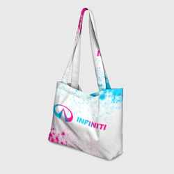 Пляжная сумка 3D Infiniti neon gradient style по-горизонтали - фото 2