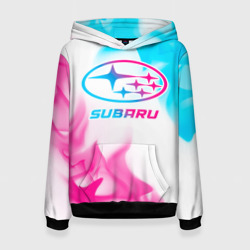 Женская толстовка 3D Subaru neon gradient style