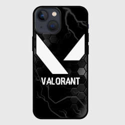 Чехол для iPhone 13 mini Valorant glitch на темном фоне