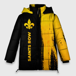 Женская зимняя куртка Oversize Saints Row - gold gradient по-вертикали