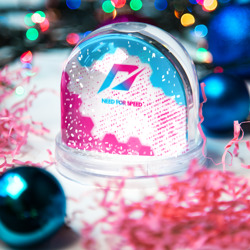 Игрушка Снежный шар Need for Speed neon gradient style - фото 2