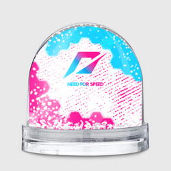Игрушка Снежный шар Need for Speed neon gradient style