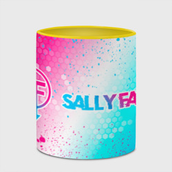 Кружка с полной запечаткой Sally Face neon gradient style по-горизонтали - фото 2