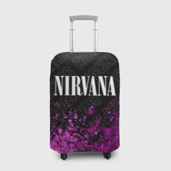 Чехол для чемодана 3D Nirvana rock legends посередине