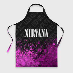 Фартук 3D Nirvana rock legends посередине