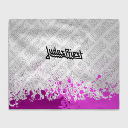 Плед 3D Judas Priest rock legends посередине