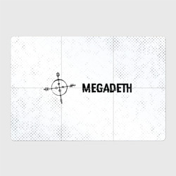 Магнитный плакат 3Х2 Megadeth glitch на светлом фоне по-горизонтали