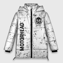 Женская зимняя куртка Oversize Motorhead glitch на светлом фоне вертикально