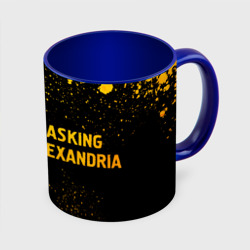 Кружка с полной запечаткой Asking Alexandria - gold gradient по-горизонтали