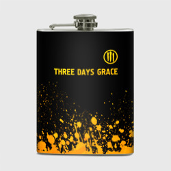 Фляга Three Days Grace - gold gradient посередине