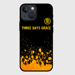 Чехол для iPhone 13 mini Three Days Grace - gold gradient посередине