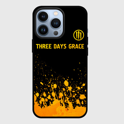 Чехол для iPhone 13 Pro Three Days Grace - gold gradient посередине