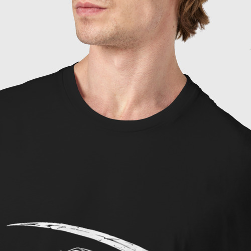 Мужская футболка хлопок с принтом Логотип - сыны анархии, фото #4