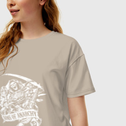 Женская футболка хлопок Oversize Логотип - сыны анархии - фото 2
