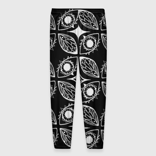 Мужские брюки 3D с принтом Глазики-сглазики, вид сзади #1