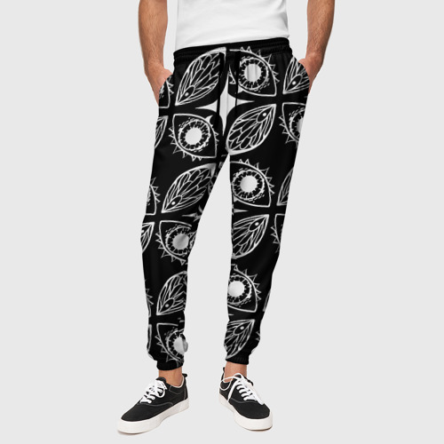 Мужские брюки 3D с принтом Глазики-сглазики, вид сбоку #3