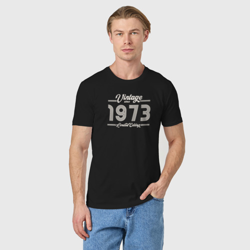 Мужская футболка хлопок Лимитированный выпуск 1973, цвет черный - фото 3