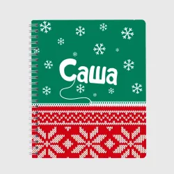 Тетрадь Саша новогодний