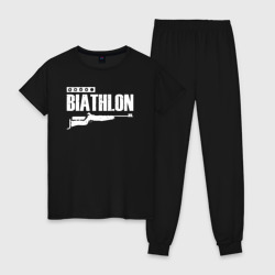 Женская пижама хлопок Biathlon - снайпер