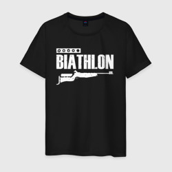 Мужская футболка хлопок Biathlon - снайпер