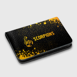 Картхолдер с принтом Scorpions - gold gradient по-горизонтали