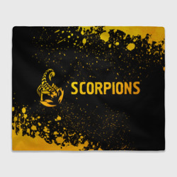 Плед 3D Scorpions - gold gradient по-горизонтали