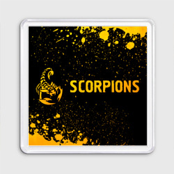 Магнит 55*55 Scorpions - gold gradient по-горизонтали