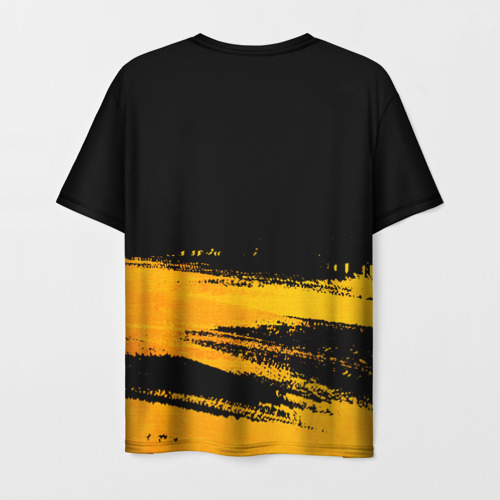 Мужская футболка 3D Deftones - gold gradient посередине, цвет 3D печать - фото 2
