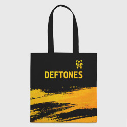 Шоппер 3D Deftones - gold gradient посередине