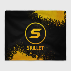 Плед 3D Skillet - gold gradient