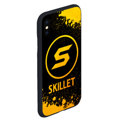 Чехол для iPhone XS Max матовый Skillet - gold gradient - фото 2